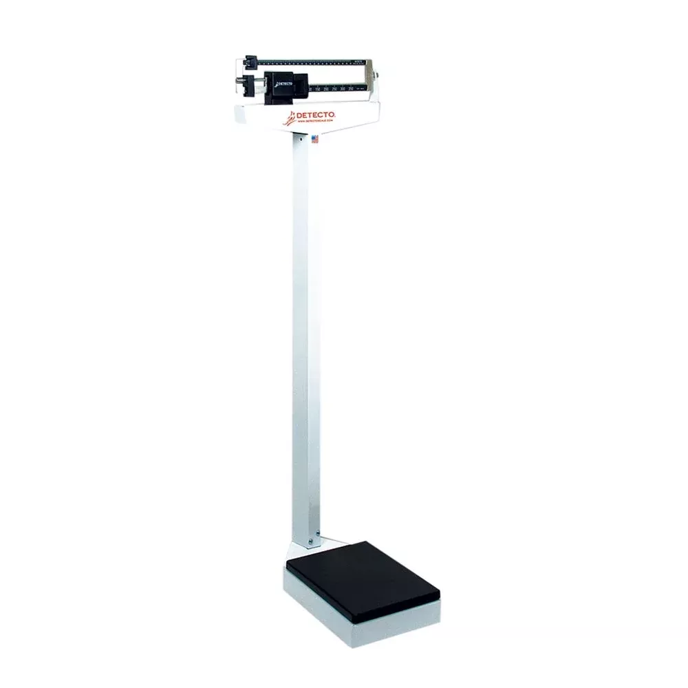 DETECTO Mechanical Balance Beam Scale Balance Beam Scale, White w/o Height Rod - 933150