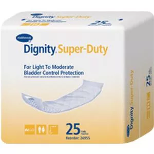 Dignity Super Natural Self-adhesive Pads 4" X 12"- Pack(age) of 25