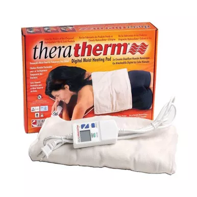 DJO 1032-B - Moist Heating Pad Theratherm Digital General Purpose Standard Size Flannel Cover Reusable