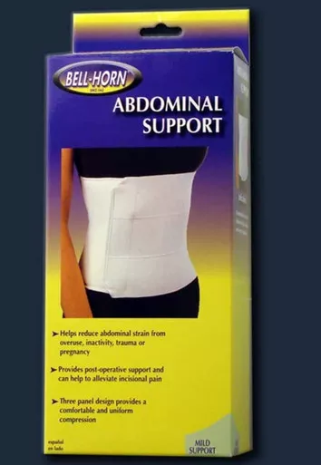DJO 168 - Abdominal Binder Bell-Horn Large / X-Large Hook And Loop Closure 46 to 62 Inch Waist Circumference Adult