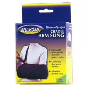 DJO 197 - Bell-Horn Cradle Arm Sling, Youth Universal, Blue