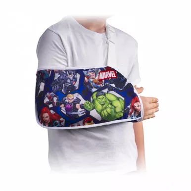 DJO DA191AR01-AVE-PED - DonJoy Advantage Marvel Arm Sling, Pediatric, Avengers