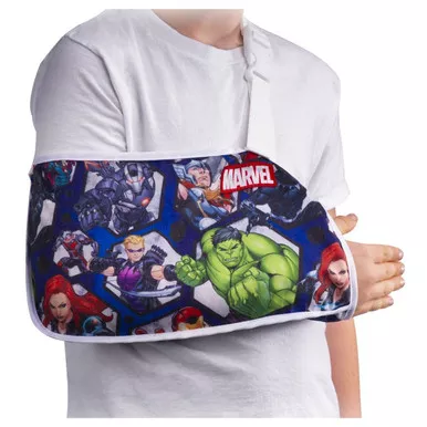 DJO DA191AR01-AVE-Y - DonJoy Advantage Marvel Arm Sling, Youth, Avengers