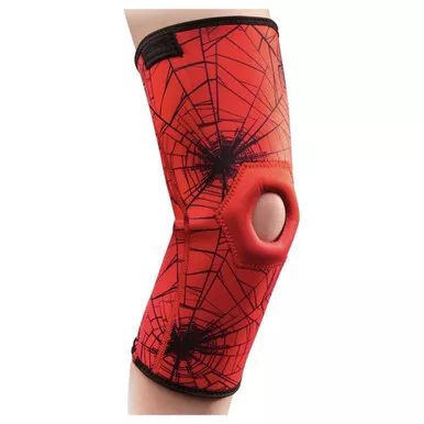 DJO DA191KS01-SPI-PED - DonJoy Advantage Marvel Open Patella Knee Sleeve, Pediatric, Spiderman