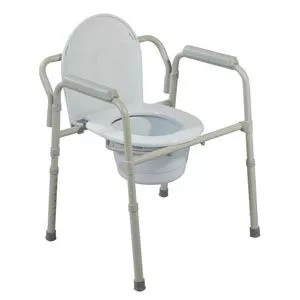 Drive Medical 11148N-4 - Folding Steel Commode (11148N-4)