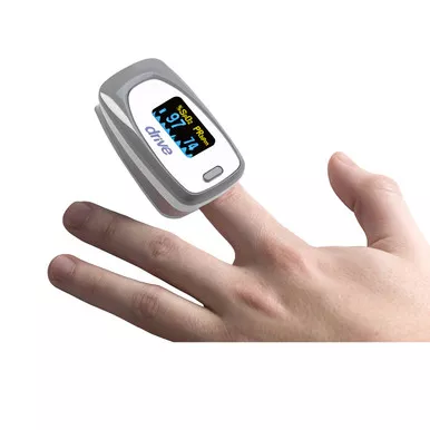 Drive Medical MQ3200 - Fingertip Pulse Oximeter View SpO2 Battery Operated