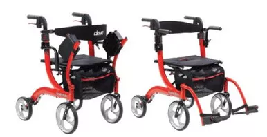 Drive Medical RTL10266DT - Nitro Duet Rollator and Transport Chair