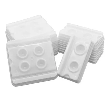 Dukal Unipack 2-Well Mixing Wells – Numbered Wells, Slotted Applicator Placement, 500/BX, White, 33 lb