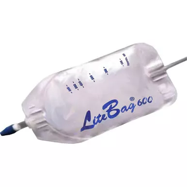 Dumotech 1300-0061 - Litebag Gravity Drainage Bag, 600Ml 20" Tubing