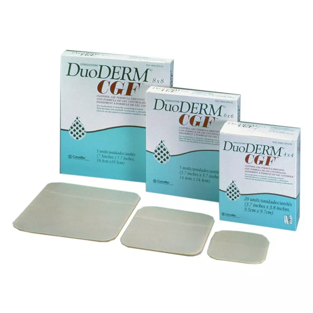 DuoDERM CGF Dressing DuoDerm CGF Dress, 4"W x 4"L, 5/bx - 62105
