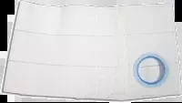 EA/1 - 9" Left, White, Regular Elastic, Flat Panel Belt, Medium, 2-3/8" OpeningManufacturer #: 6631