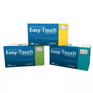 Easy Touch Insulin Pen Needle 32g X 3/16" (100 Count)- Box of 100