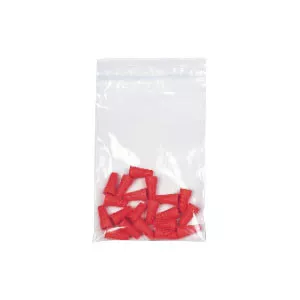 Elkay Plastics FAM30305 - Amber Seal Top Reclosable Bag, 5" x 3"