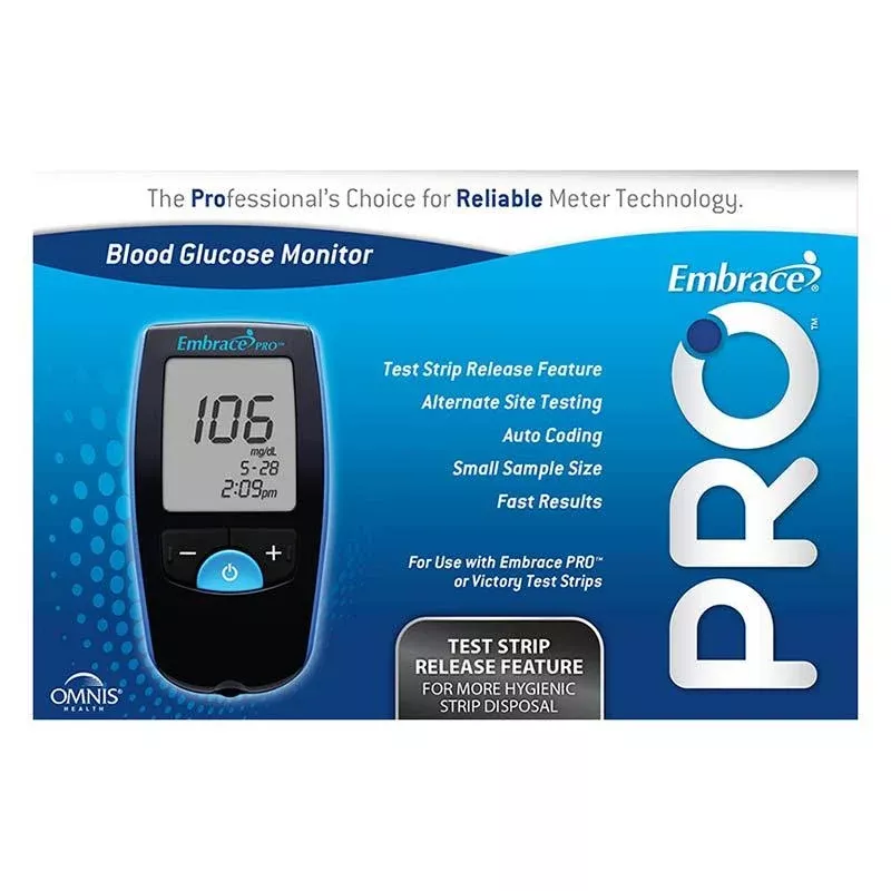 Embrace Pro Blood Glucose Meter- 1 Each
