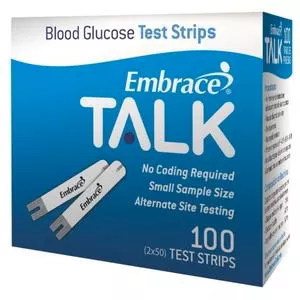 Embrace Talk Test Strip (100 Count)- Box of 100