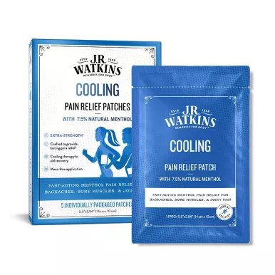 Emerson 109045 - J.R. Watkins Cooling Pain Relief Patch With Menthol, 5 ct
