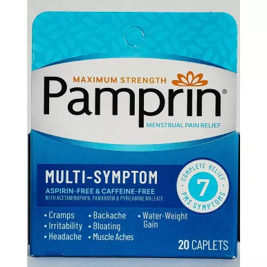 Emerson 30031 - Pamprin Multi-Symptom Caplets, 20 ct.