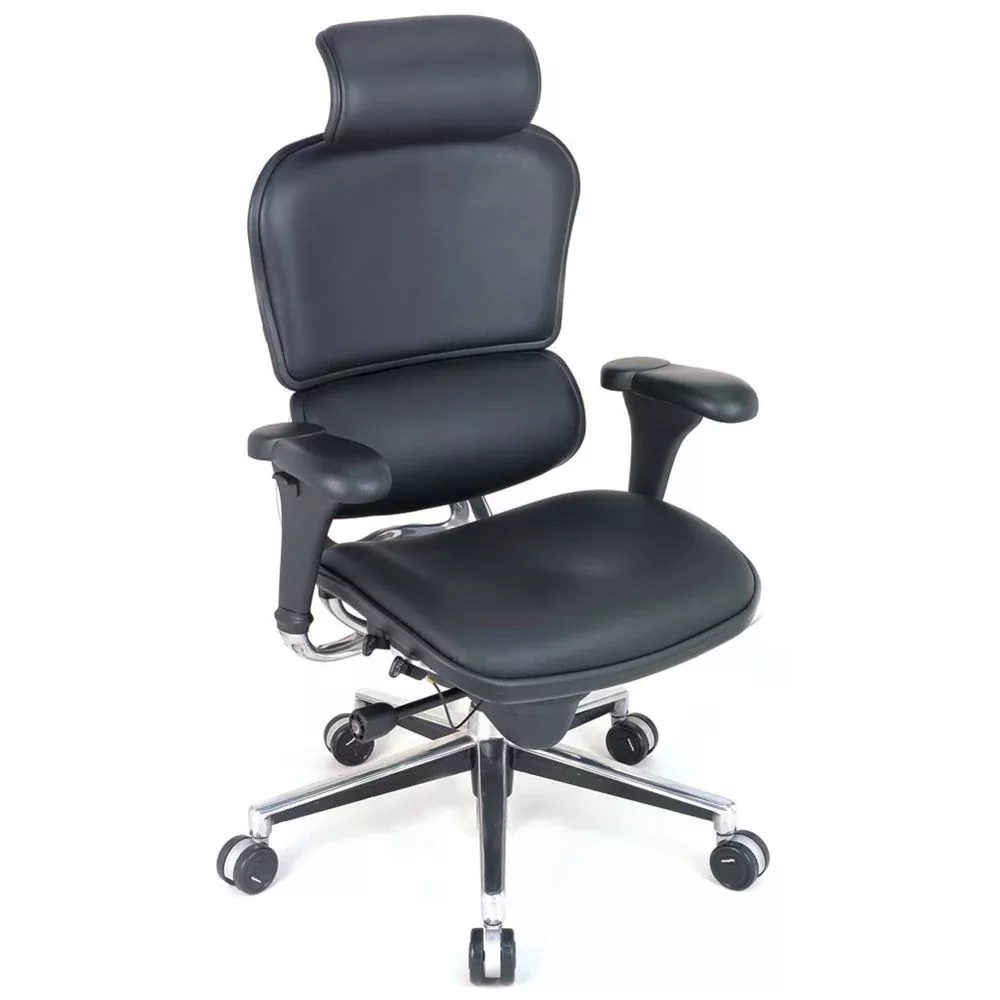 ErgoHuman Chairs ErgoHuman Chair, Leather without Neck Roll - 70116