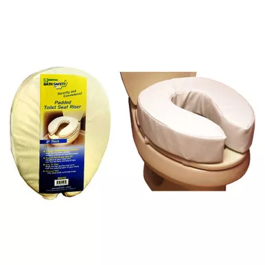 Essential Medical B5071 - Padded Toilet Seat Cushion, 4"