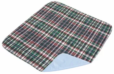 Essential Medical C2011 - Quik-Sorb Plaid Top Bed/Sofa Pad, 24" x 36"