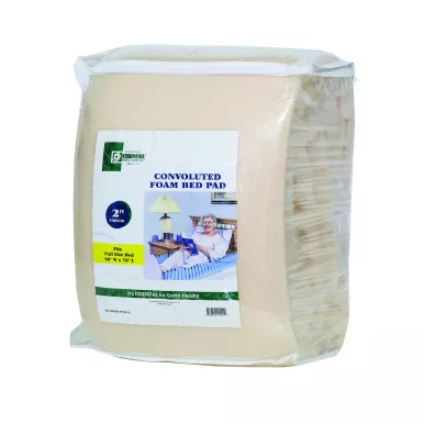 Essential Medical F9005E - Convoluted Foam Bed Pad, Queen, 3"