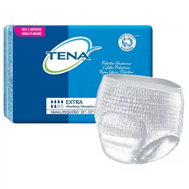 Essity 72116 - Unisex Adult Absorbent Underwear TENA ProSkin™ Extra Protective Pull On with Tear Away Seams Small Disposable Moderate Absorbency