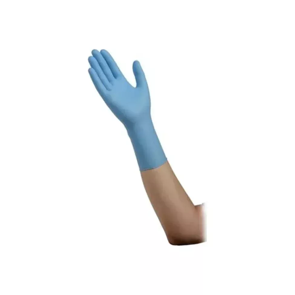 Esteem Extended Cuff Powder-free, Nitrile Exam Gloves, 12", Non-sterile, Large.- Box of 100