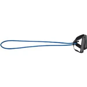Fabrication Enterprises 1338524 - CanDo Tubing with Handles Exerciser, Blue Heavy, 48"