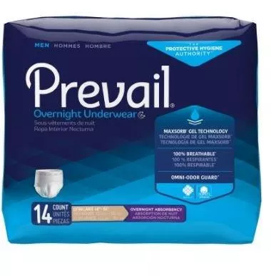 First Quality PMX-514 - Prevail Underwear For Men X-Large 48" - 64", Overnight Absorbency