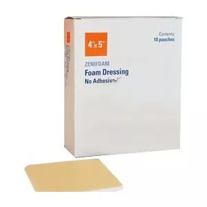 Focus Health 10045 - ZeniFoam Polyurethane Foam Dressing, 4" x 4"