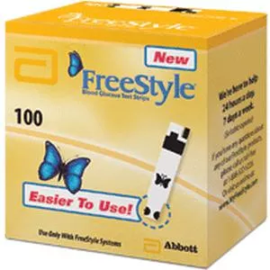Freestyle Blood Glucose Test Strip (100 Count)- Box of 100
