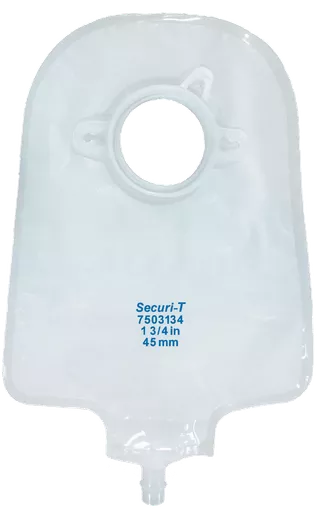 Genairex 7503112 - Securi-T USA 10" Urinary Pouch Transparent (includes 10 caps)