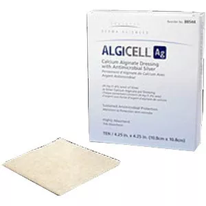 Gentell 88548 - Silver Alginate Dressing Algicell Ag 4 X 8 Inch Rectangle Sterile