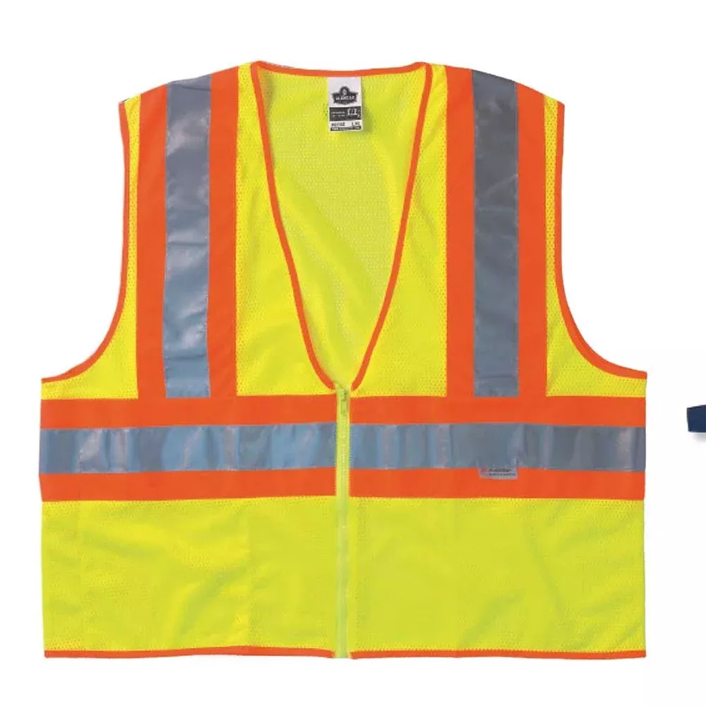 GLoWEAR ANSI Class 2 High-Visibility Two-Tone Vests Two-Tone Vest, Orange, 4X-Large - 79119/ORNG/4XL