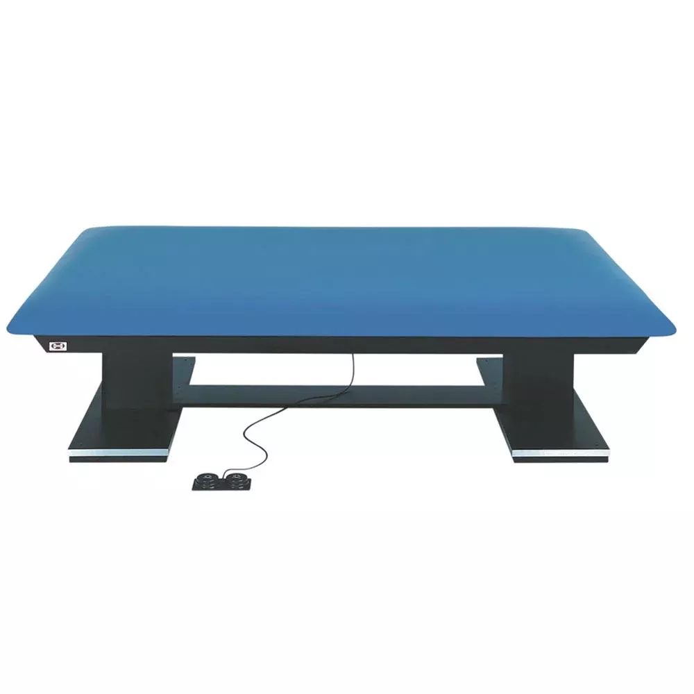 Hausmann Dual-Lift Powermatic Mat Platform Table Mat Platform Table, 5'W x 7'L, Blue - 75158/BLUE/NA
