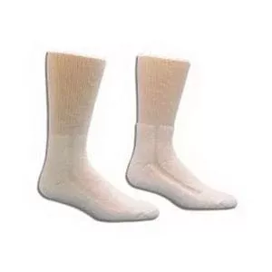 Healthdri Acrylic Diabetic Sock Size 9 - 11, White- 1 Each