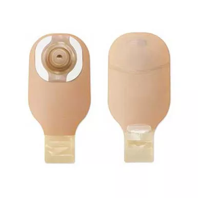 Hollister 8914 - Premier Ceraplus 1-Piece Convex Drainable Pouch With Viewing Option Cut-To-Fit 1" With Filter And Flextend Skin Barrier, Lock-N-Roll, Beige