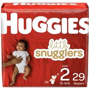 Huggies Little Snugglers Diapers, Size 2, Jumbo Pack- Pack(age) of 29