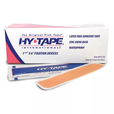 Hy-Tape HT1256 - Hy-Tape, 4 strips of 1.25" W x 6" L per pack, 25 per box