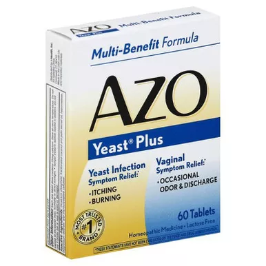 I-Health 70022460667-24 - AZO Yeast Plus Tablets, 60 ct.