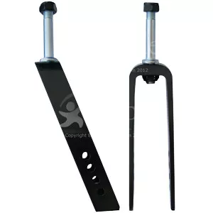 Invacare 1089103 - Fork and Stem, Black, Aluminum