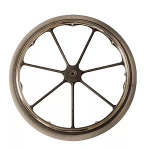 Invacare 1133326 - Replacement 24" Rear Wheel with Composite Handrim Assembly (1133326)