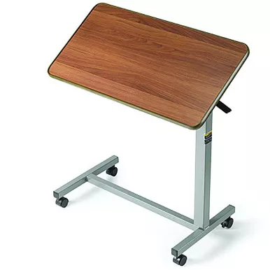 Invacare 6418 - Overbed Table Tilt-Top Automatic Spring Assisted Lift 28 to 40 Inch Height Range