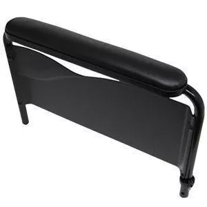 Invacare 8881127467-U67 - Conventional Fixed Height Full Length Armrest Kit, Left, Black Vinyl Upholstery