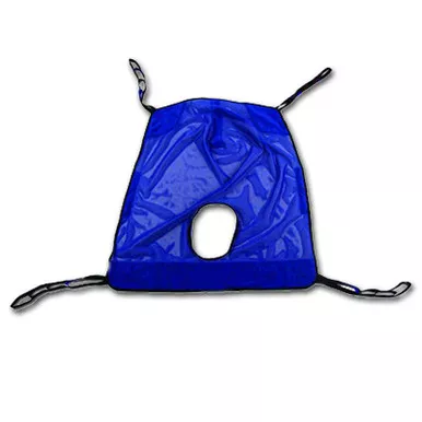 Invacare R141 - Reliant Heavy Duty Full Body Sling with Commode Opening, 2X-Large, Mesh