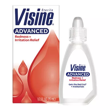 J&J 524938400 - Visine Red Eye Redness Reliever Eye Drops Lubricant Hydrating Comfort, 0.5 fl oz