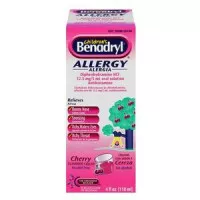 J&J 53404 - Children's Benadryl Allergy Liquid 4 fl oz, Cherry Flavored