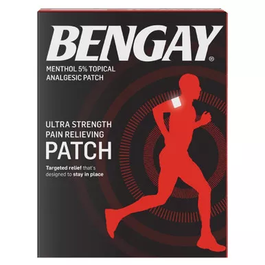 J&J 8149 - Bengay Ultra Strength Pain Relieving Patch, Large, 4 Count