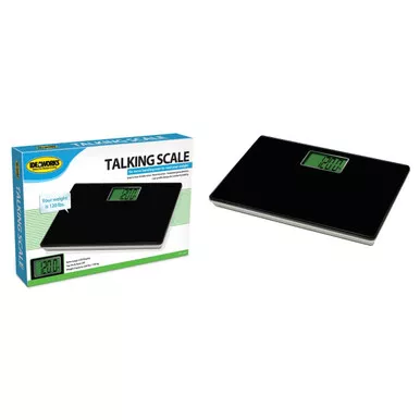Jobar JB6968 - Talking Scale, 12.2" x 8.26" Platform, 330 lb. Weight Capacity