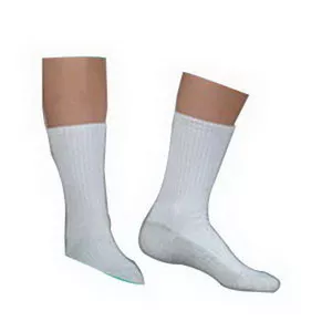 Juzo 5760ACM06 - Silver Sole Support Sock,12-16mmhg,Medium,Crew,Wht
